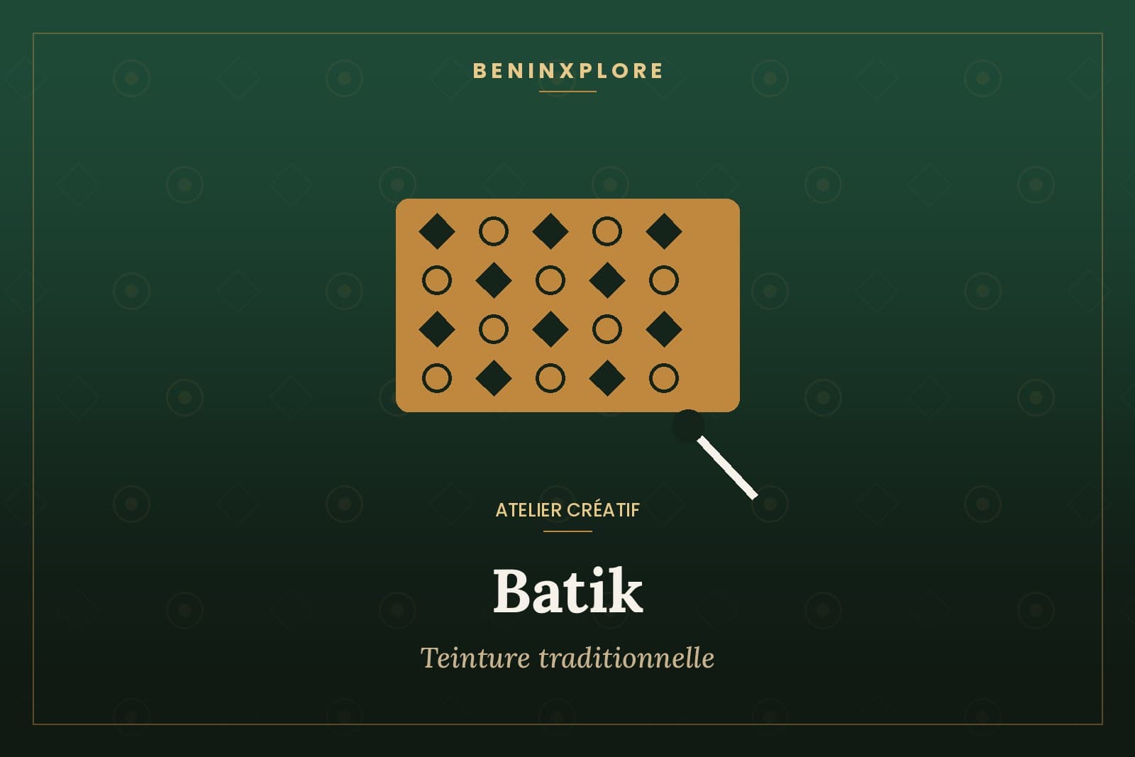 Atelier batik : teinture traditionnelle